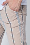 Pantalon chino à rayures - Frilivin