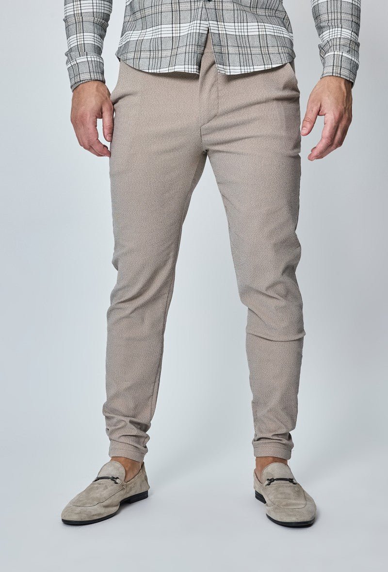 Pantalon chino classique chiné - Frilivin