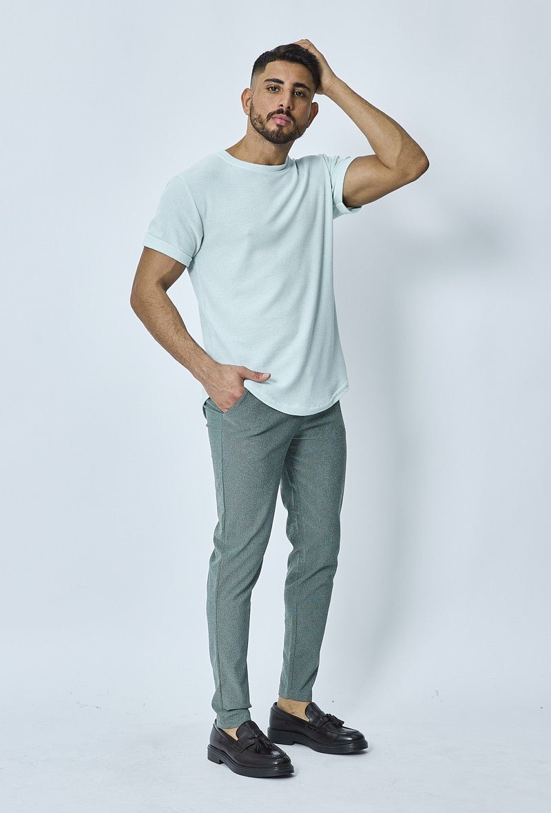 Pantalon chino classique chiné - Frilivin