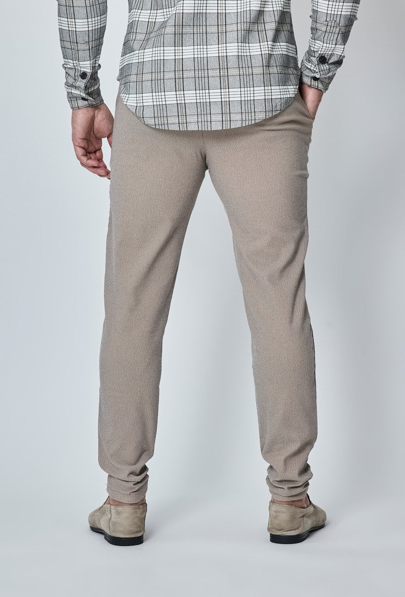 Pantalon chino classique chiné - Frilivin