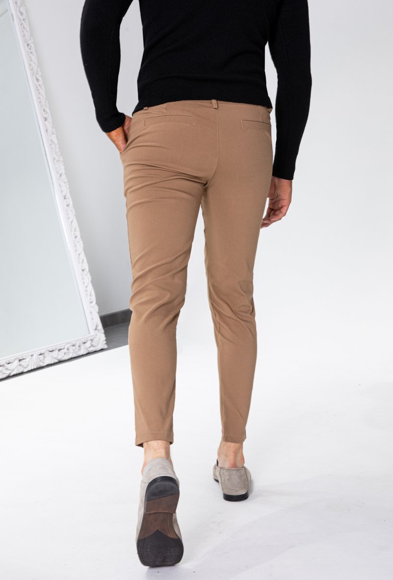 Pantalon chino classique stretch - Frilivin