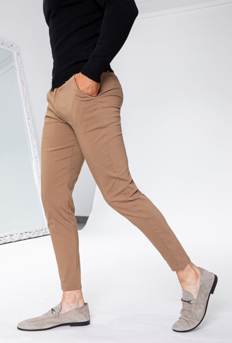 Pantalon chino classique stretch - Frilivin