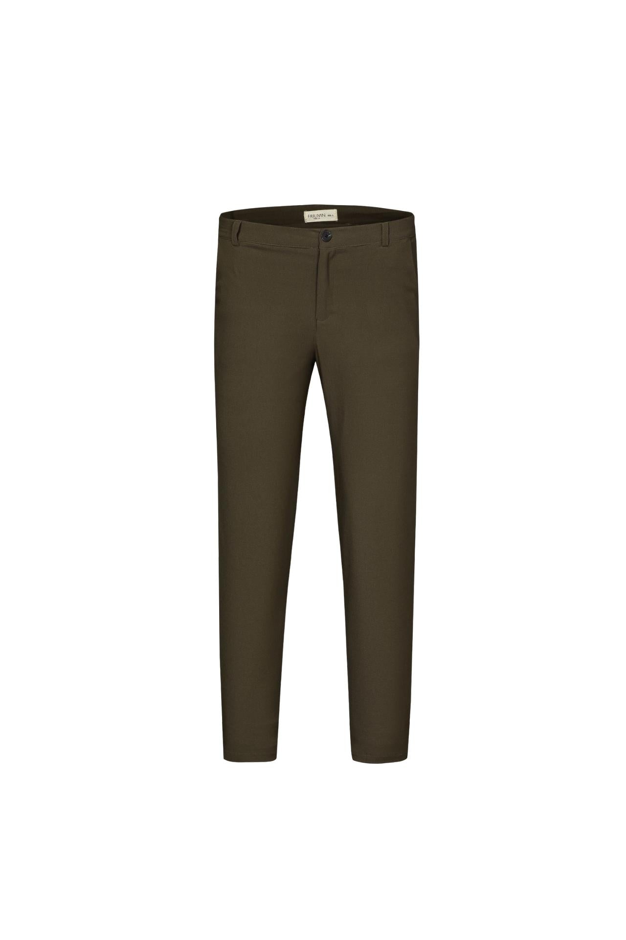 Pantalon chino classique uni - Frilivin