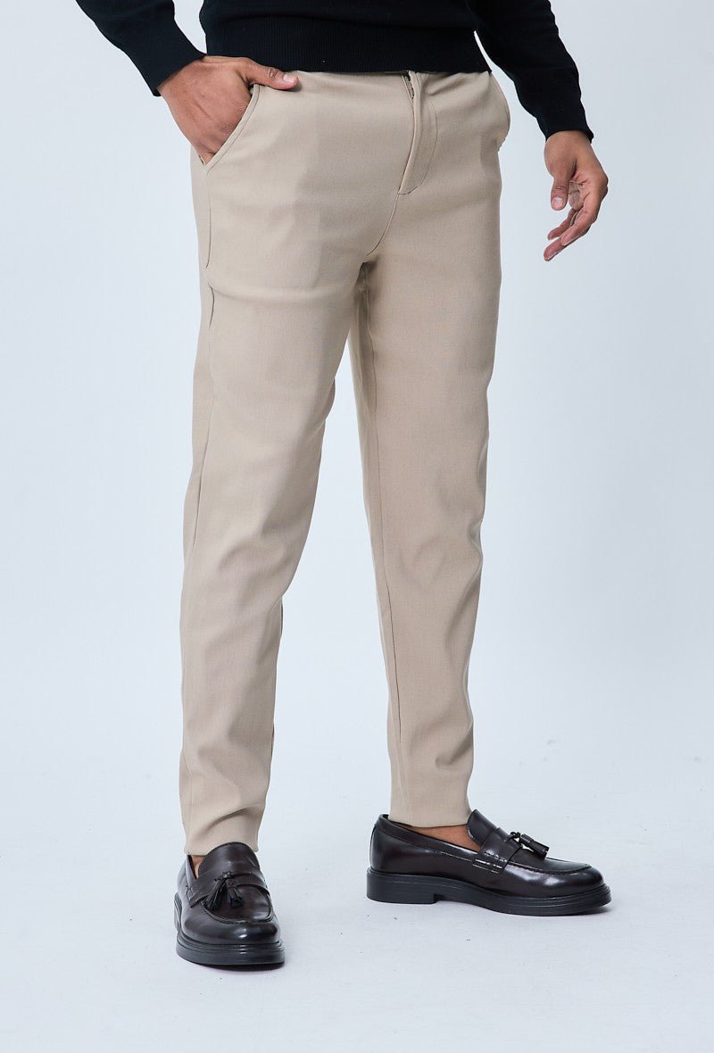 Pantalon chino classique uni - Frilivin