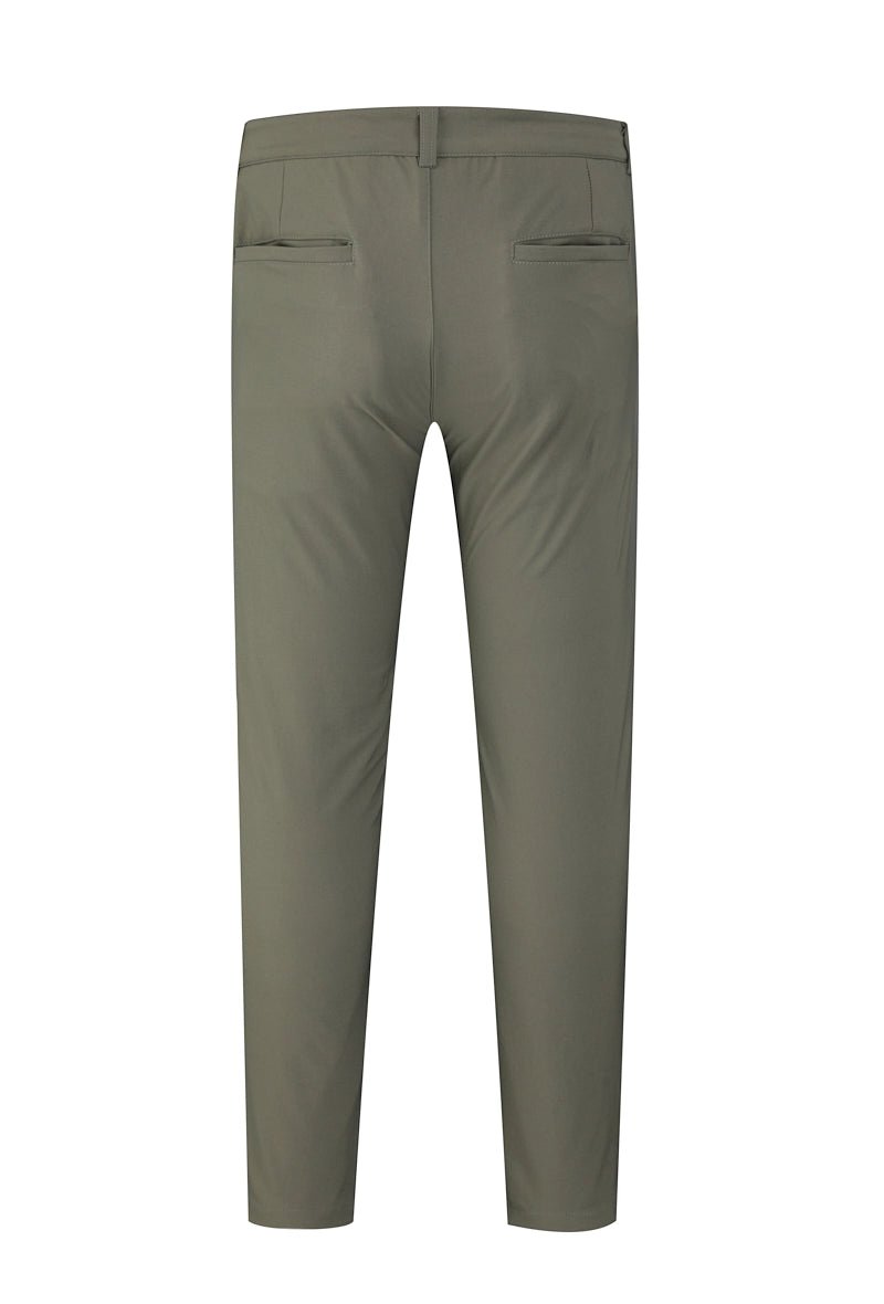 Pantalon chino uni avec glissière - Frilivin