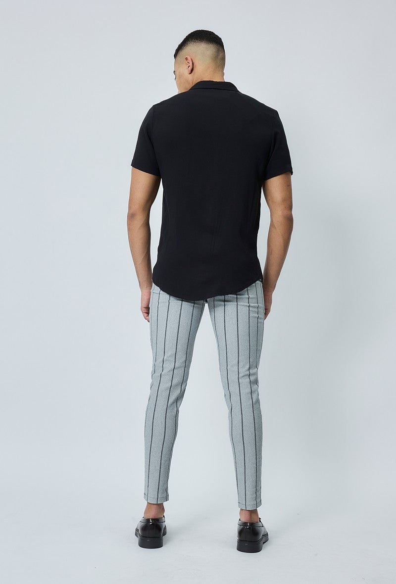 Pantalon classique à rayures stretch - Frilivin