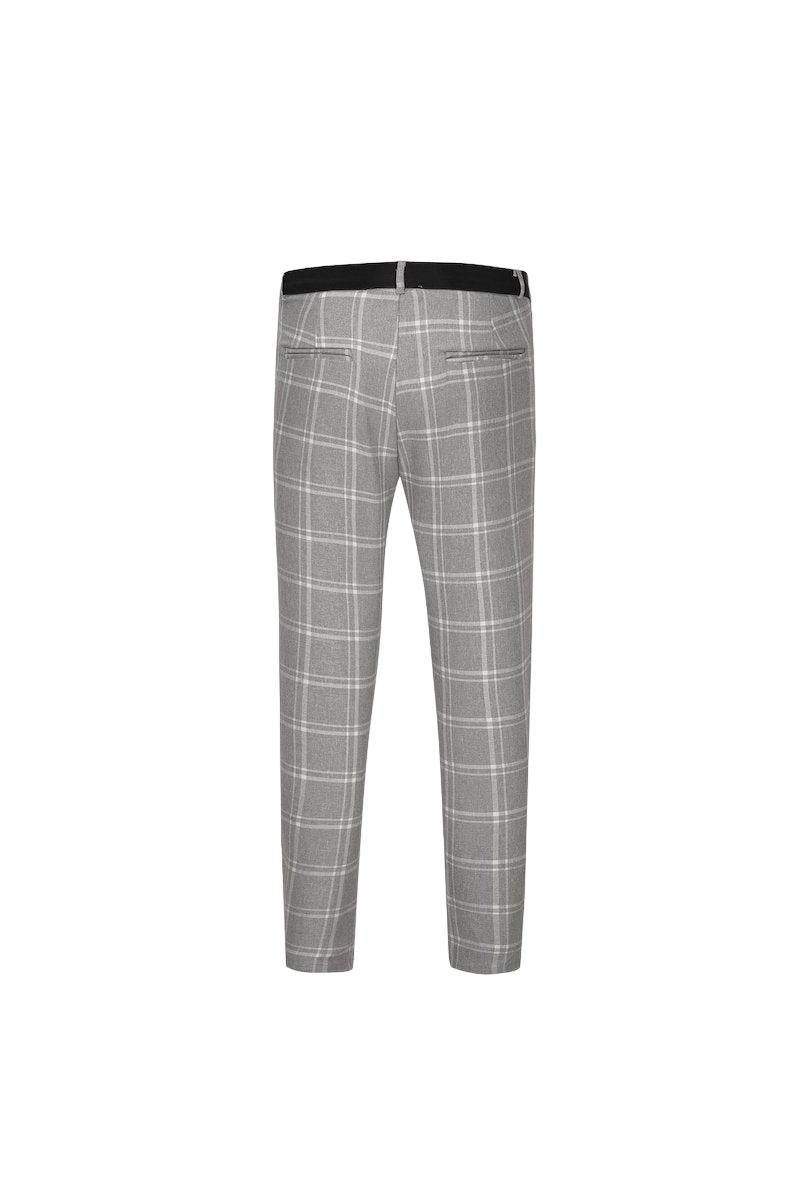 Pantalon classique chino à carreaux - Frilivin