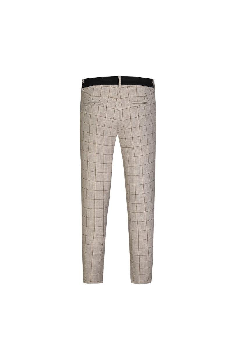 Pantalon classique chino à carreaux - Frilivin