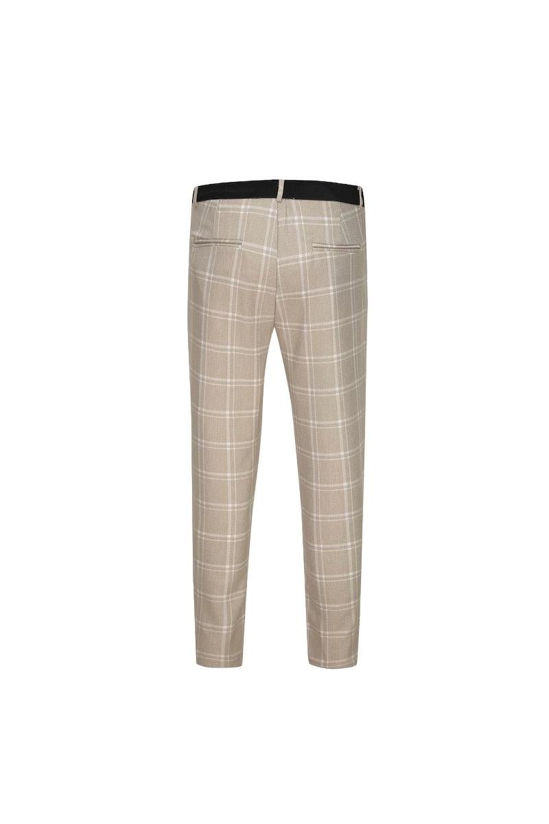 Pantalon classique chino à carreaux - Frilivin