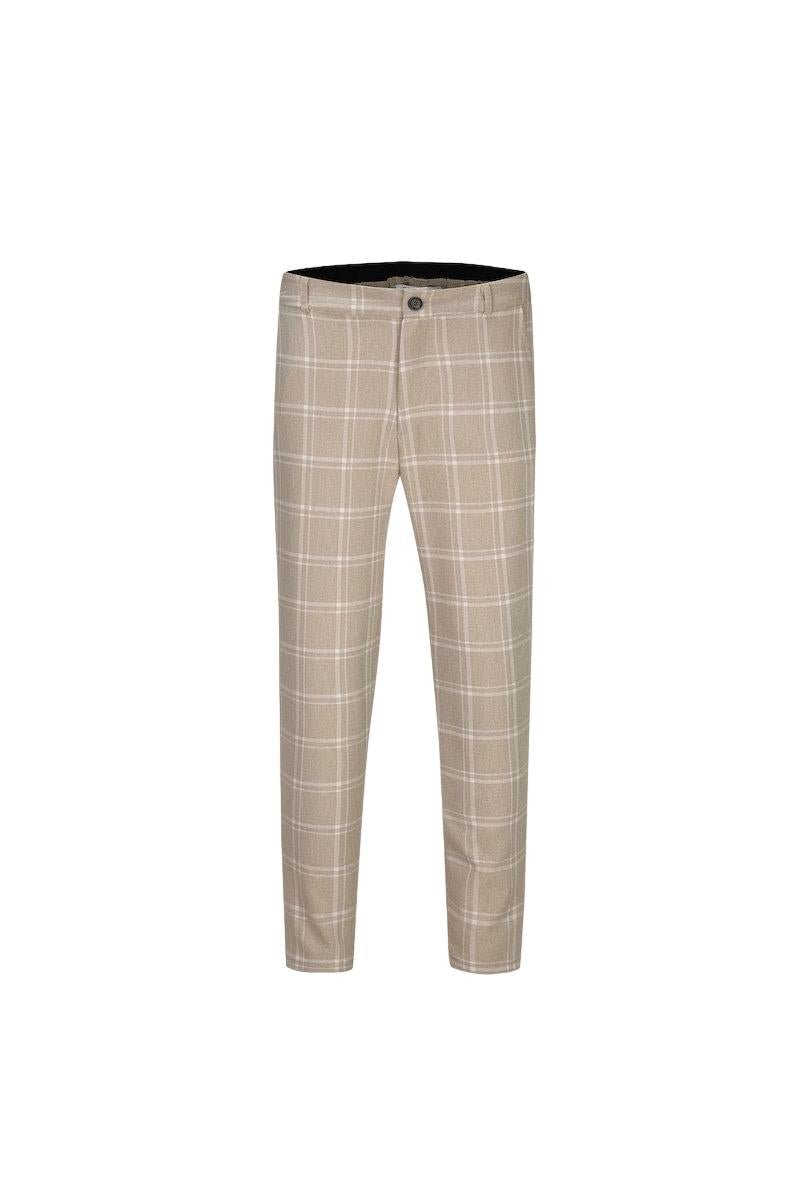 Pantalon classique chino à carreaux - Frilivin