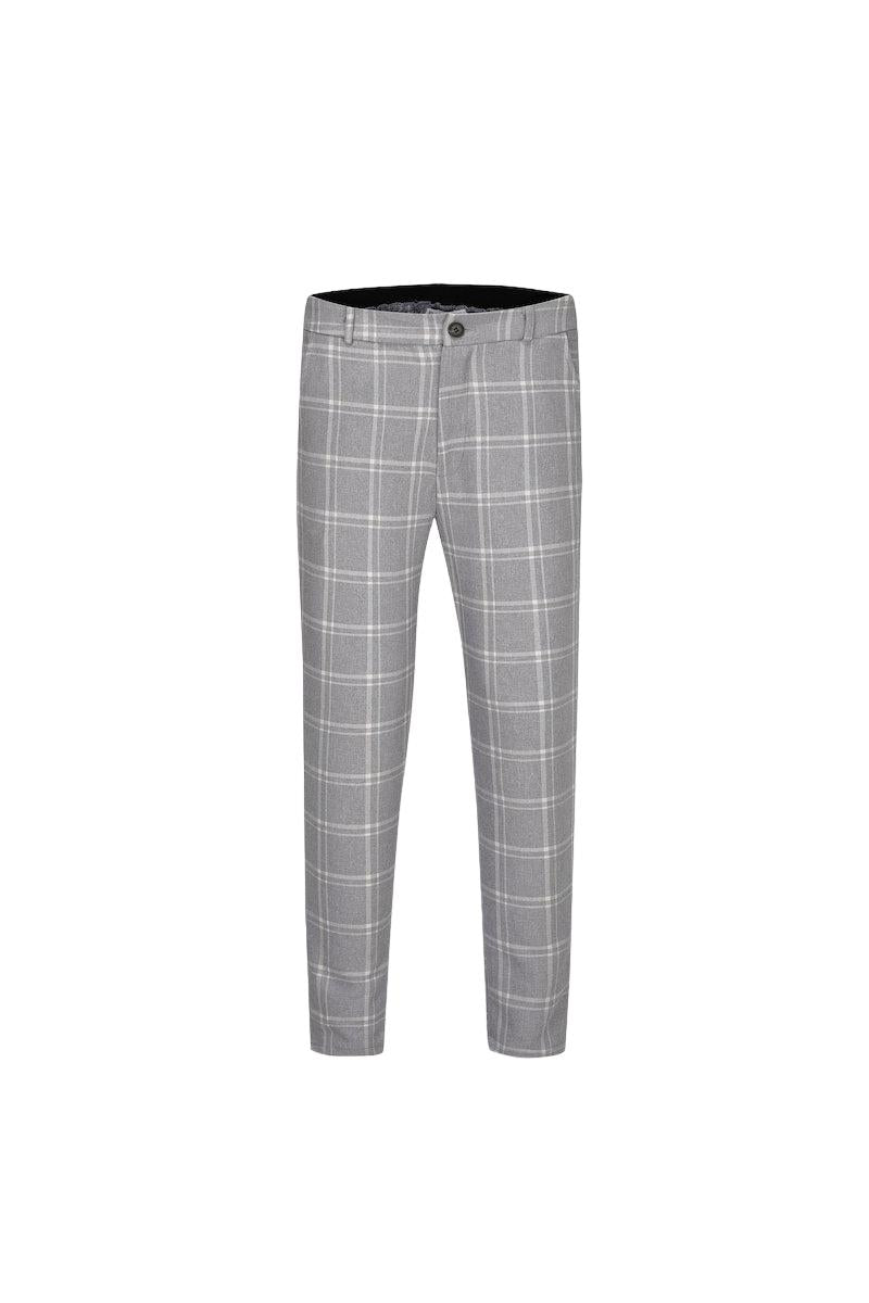 Pantalon classique chino à carreaux - Frilivin