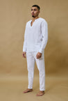 Pantalon décontracté effet lin - Frilivin