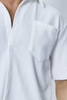 Chemise cotelée manches courtes oversize - Frilivin