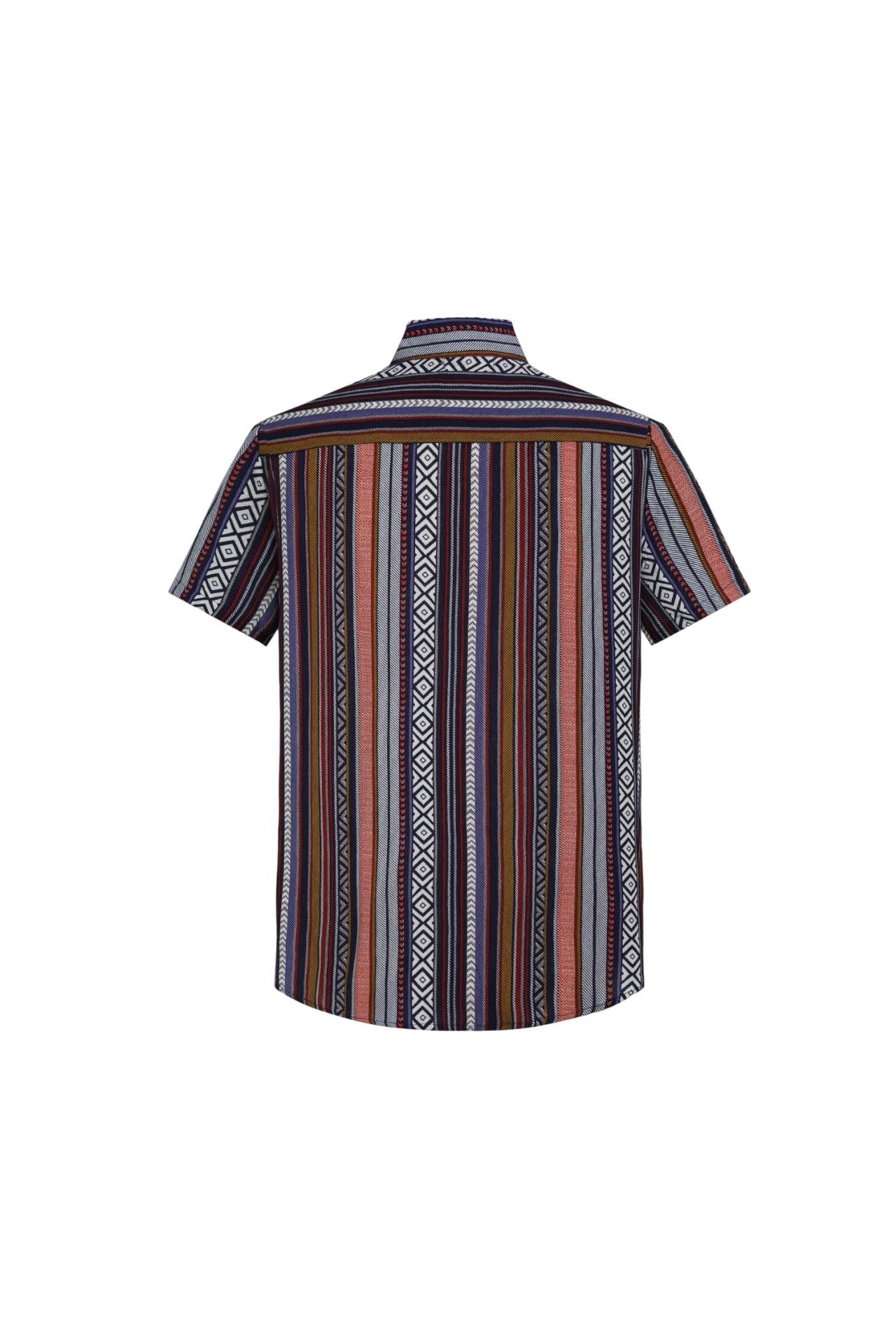 Chemise décontractée à rayure aztèque - Frilivin