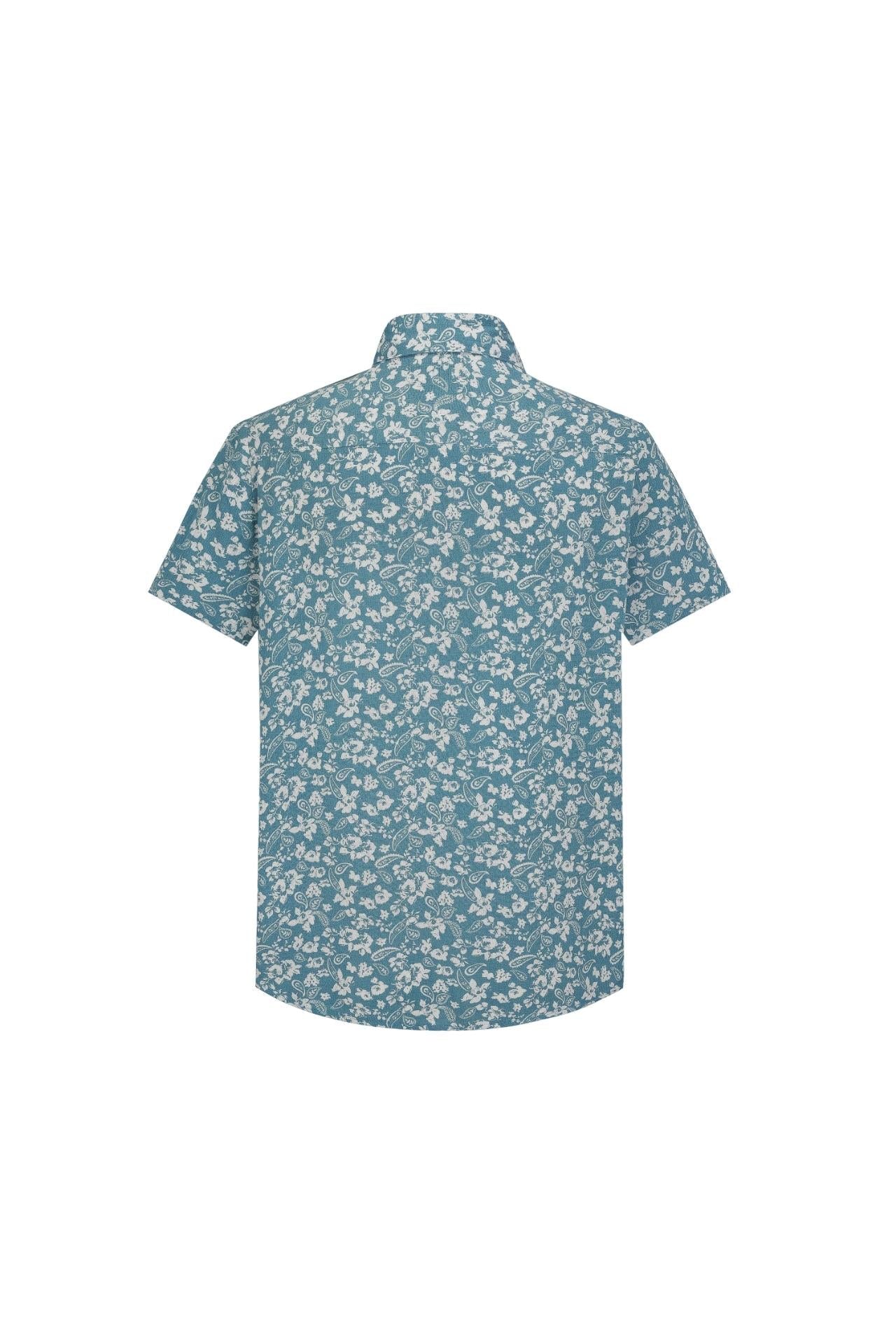 Chemise décontractée fleuri à poche - Frilivin