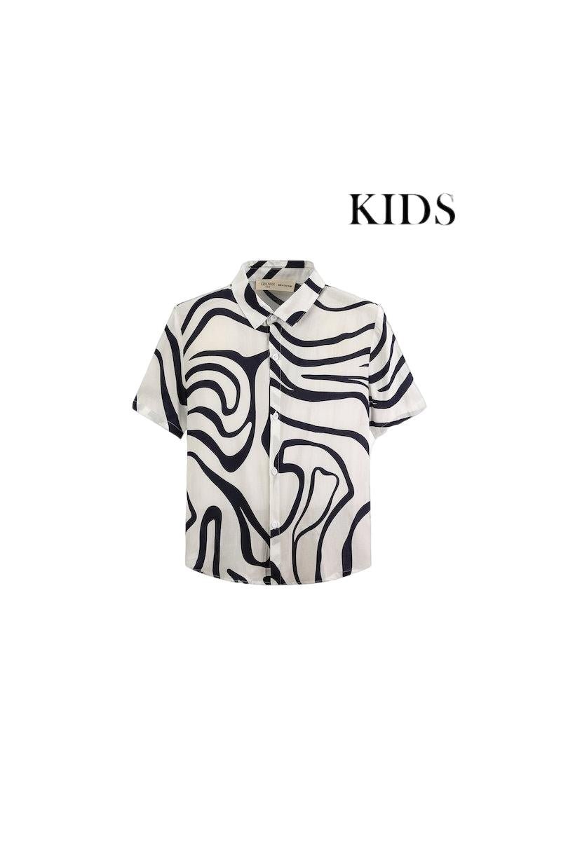 Chemise enfant motifs animalier - Frilivin