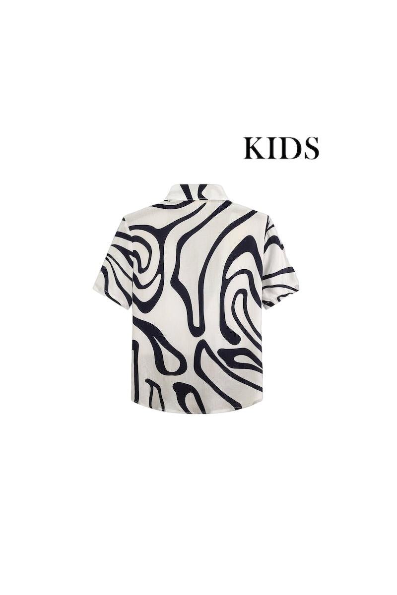 Chemise enfant motifs animalier - Frilivin