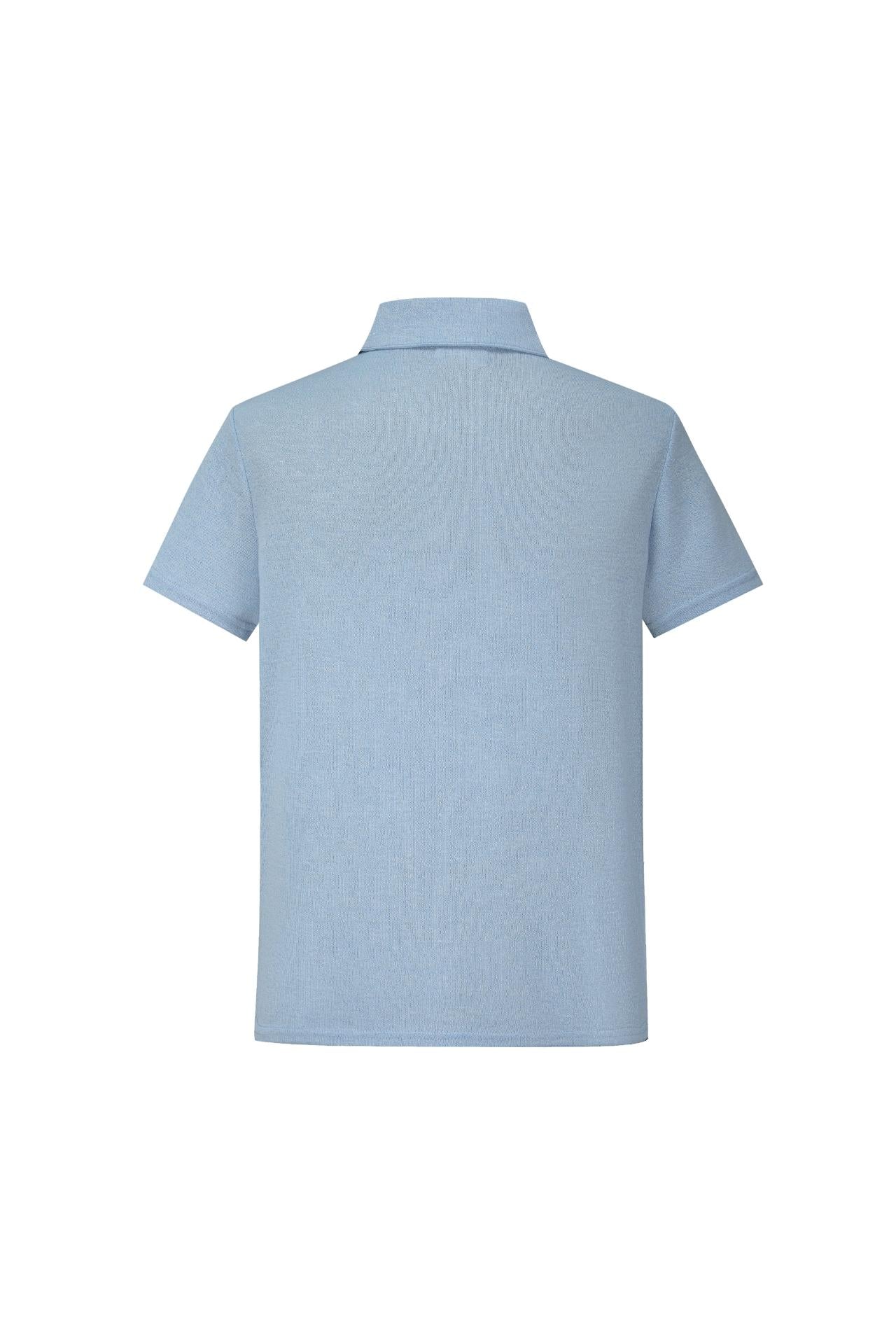 Chemise maille style bowling manches courtes - Frilivin