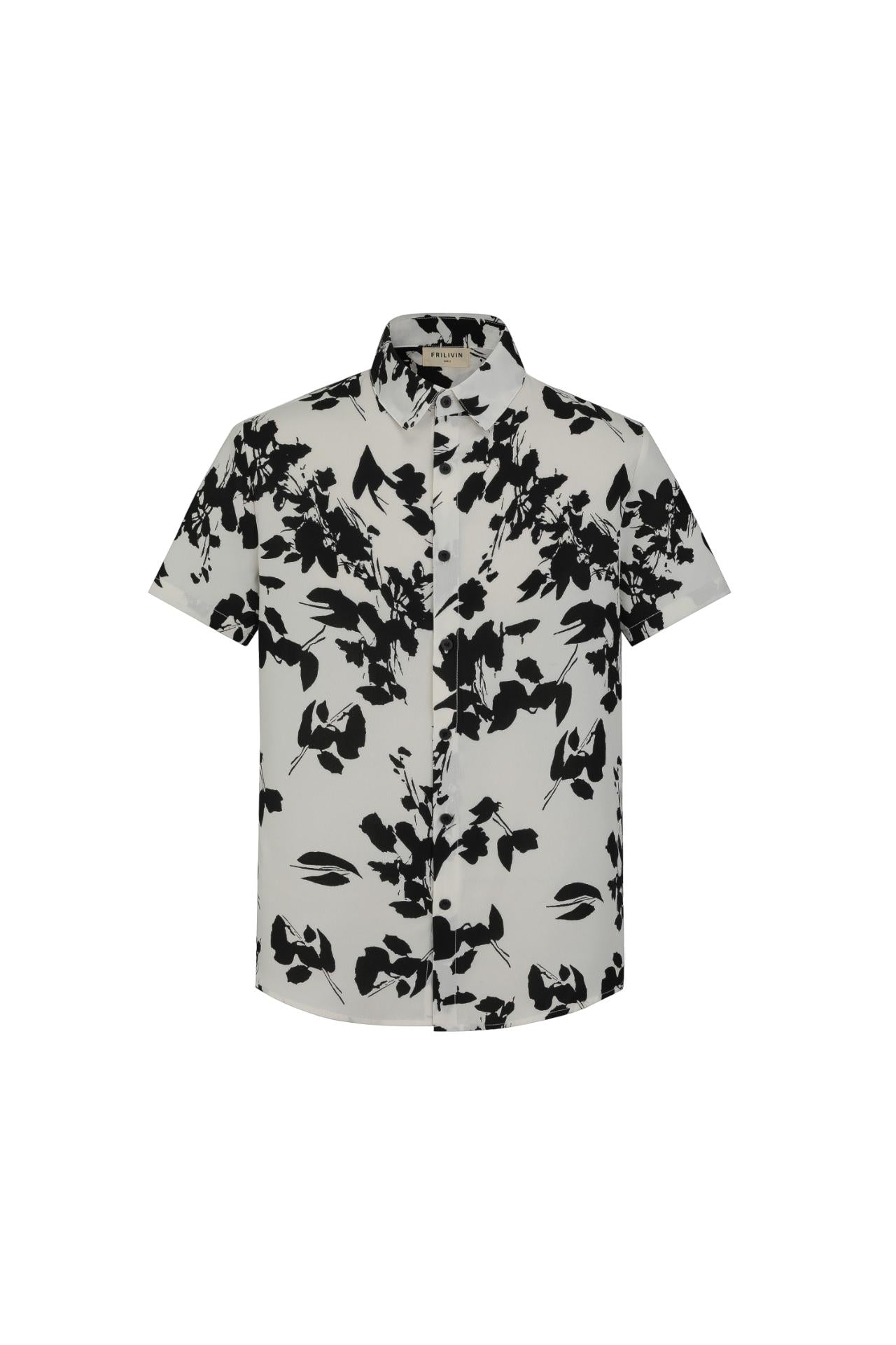 Chemise manches courtes à imprimé fleuri - Frilivin