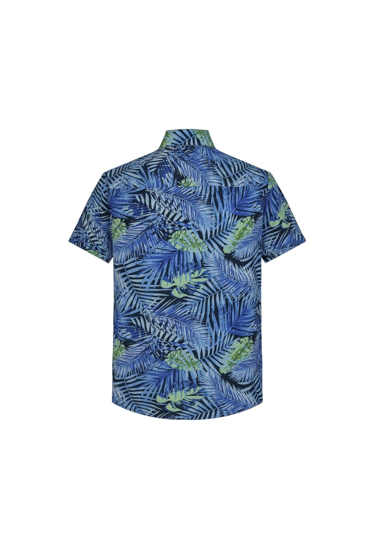 Chemise manches courtes à imprimé tropical - Frilivin