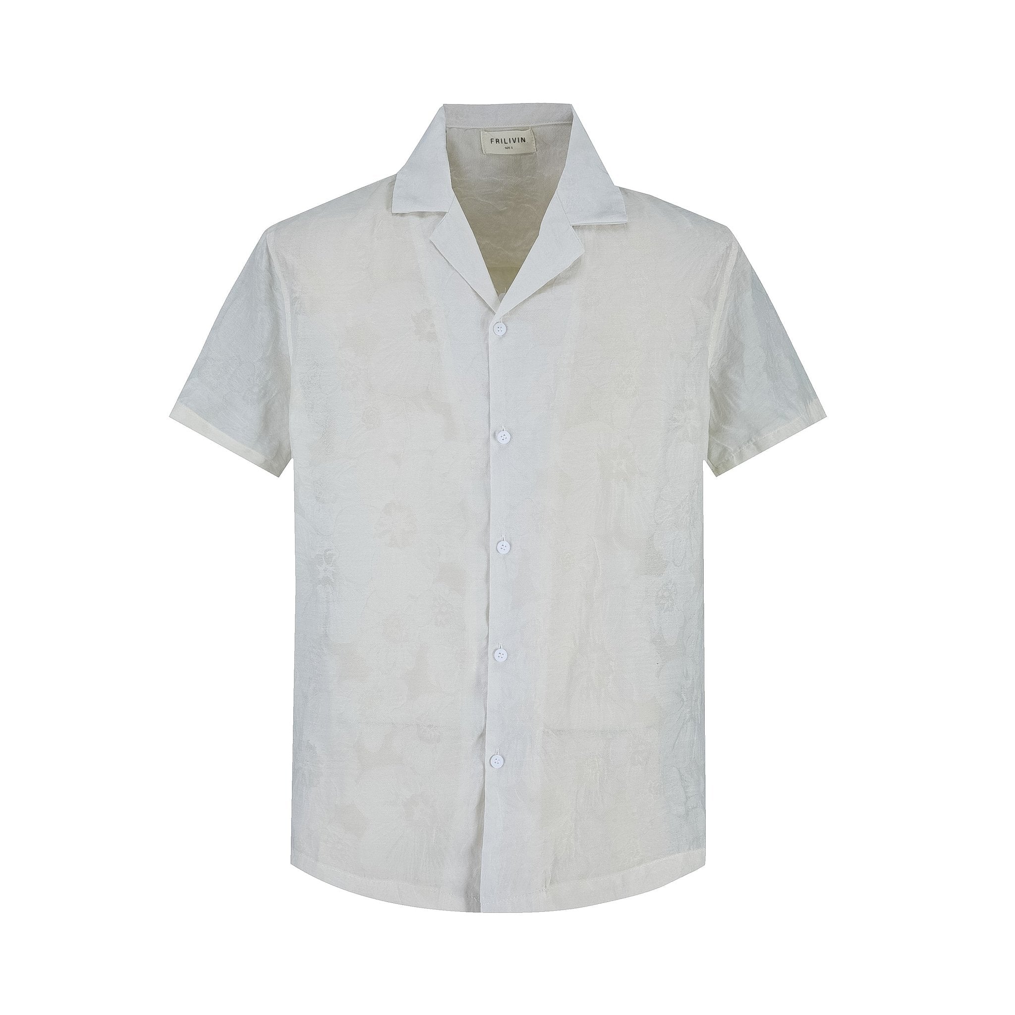 Chemise manches courtes fleurie - Frilivin