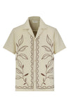 Chemise manches courtes fleurie - Frilivin