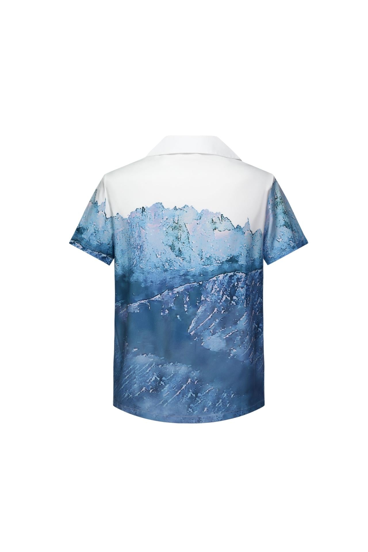 Chemise structuré imprimé paysage - Frilivin