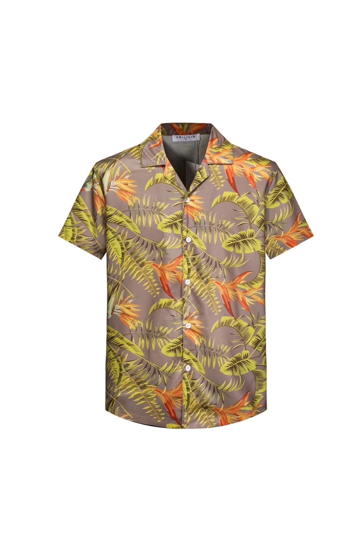 Chemise structuré imprimé tropical - Frilivin