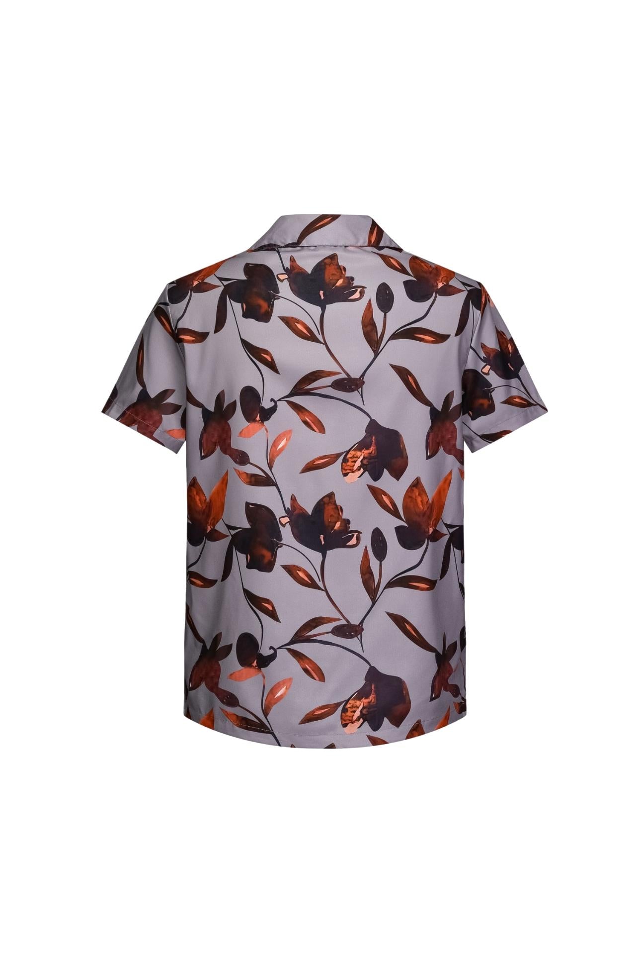 Chemise structurée à motif fleuri - Frilivin