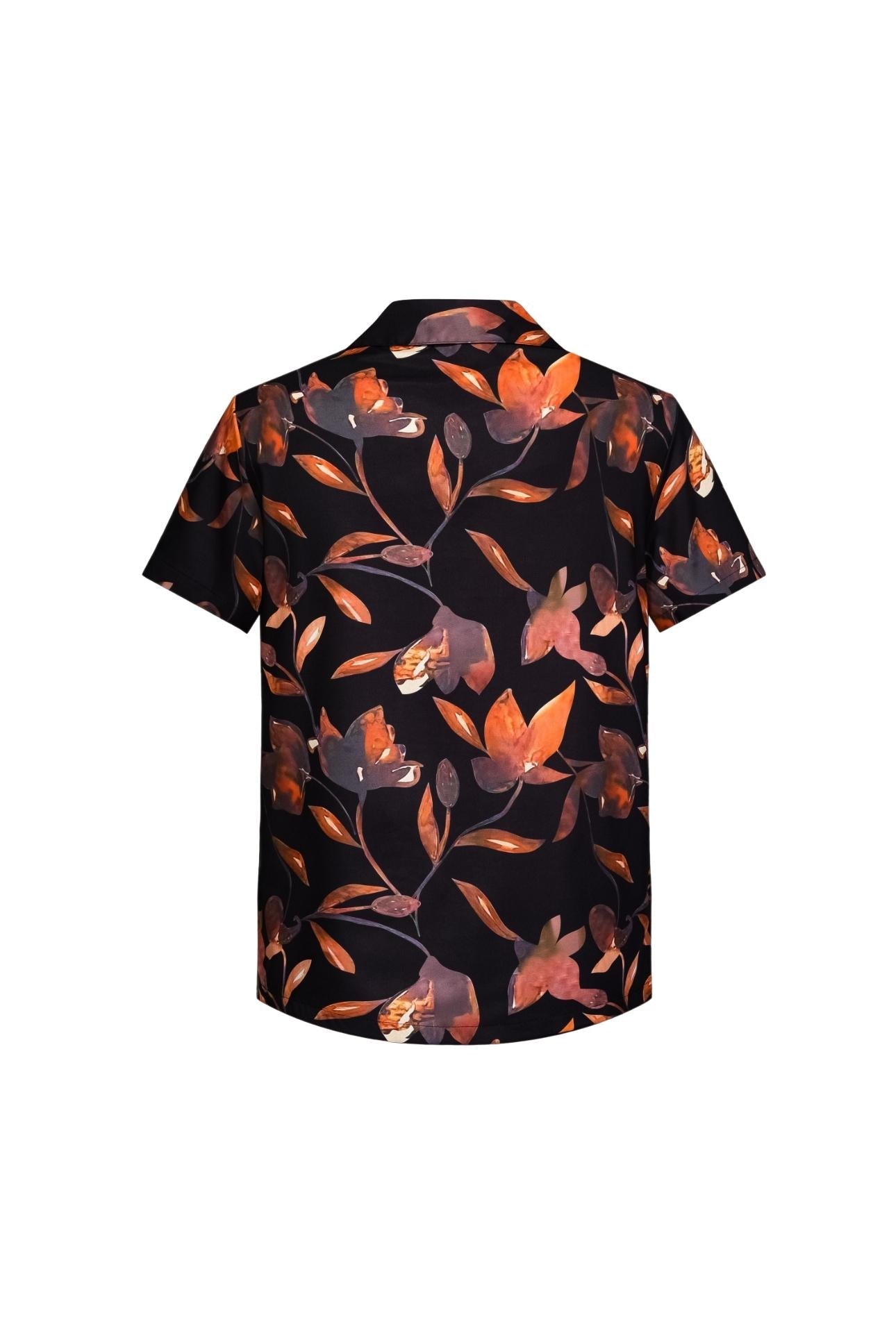 Chemise structurée à motif fleuri - Frilivin