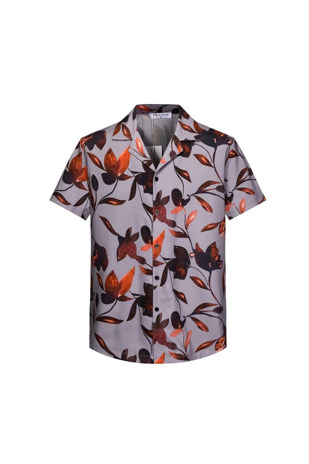 Chemise structurée à motif fleuri - Frilivin