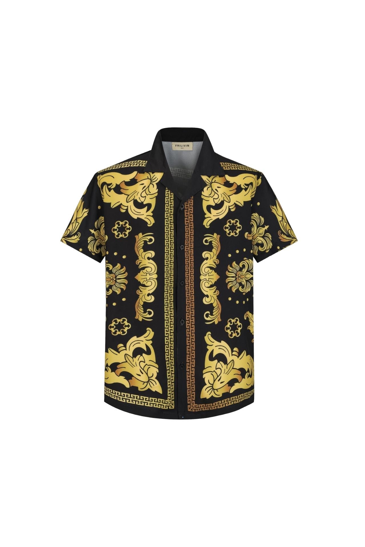 Chemise structurée à motifs baroque - Frilivin