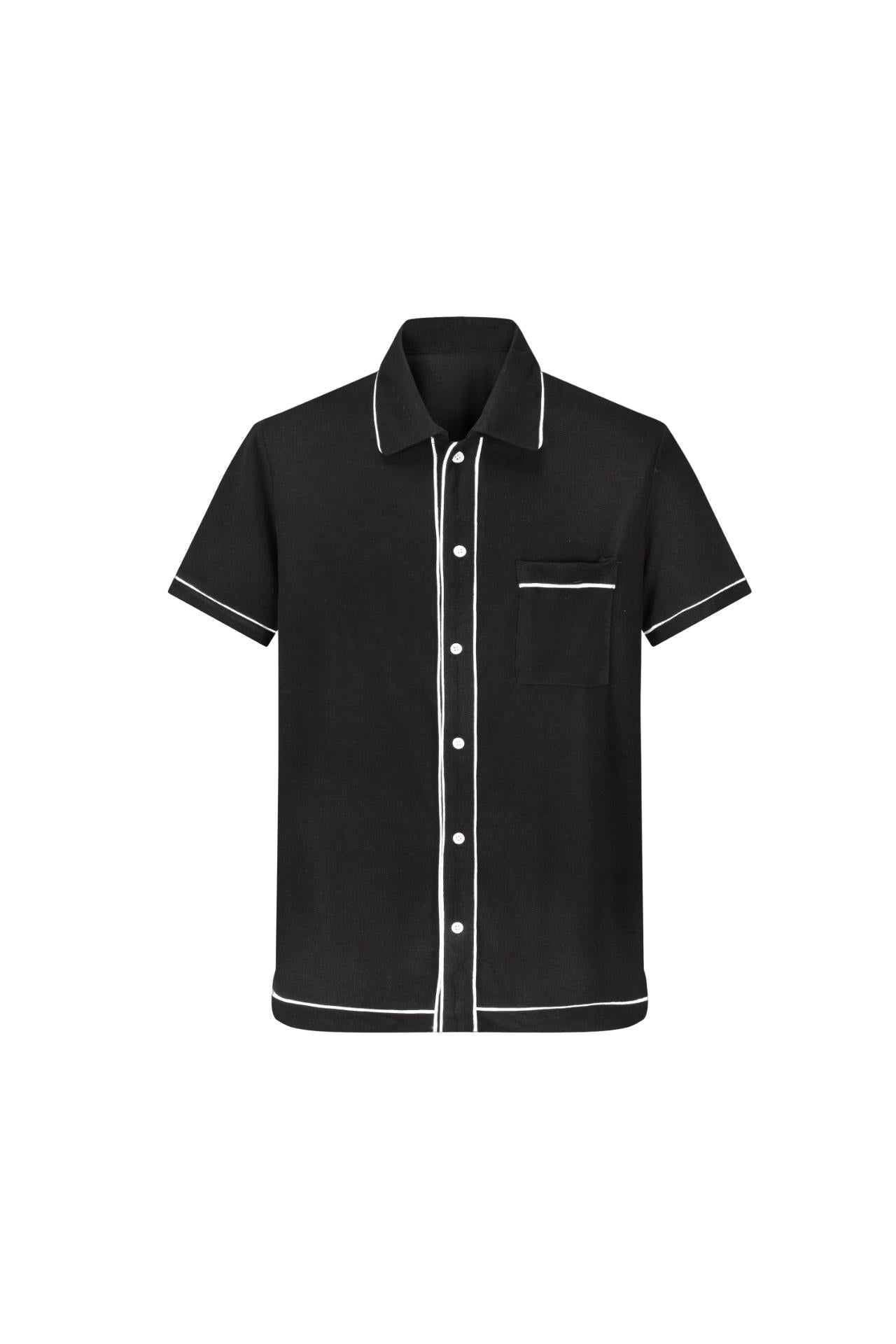 Chemise style bowling manches courtes - Frilivin