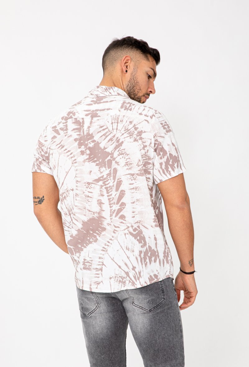 Chemise tie and dye manches courtes - Frilivin