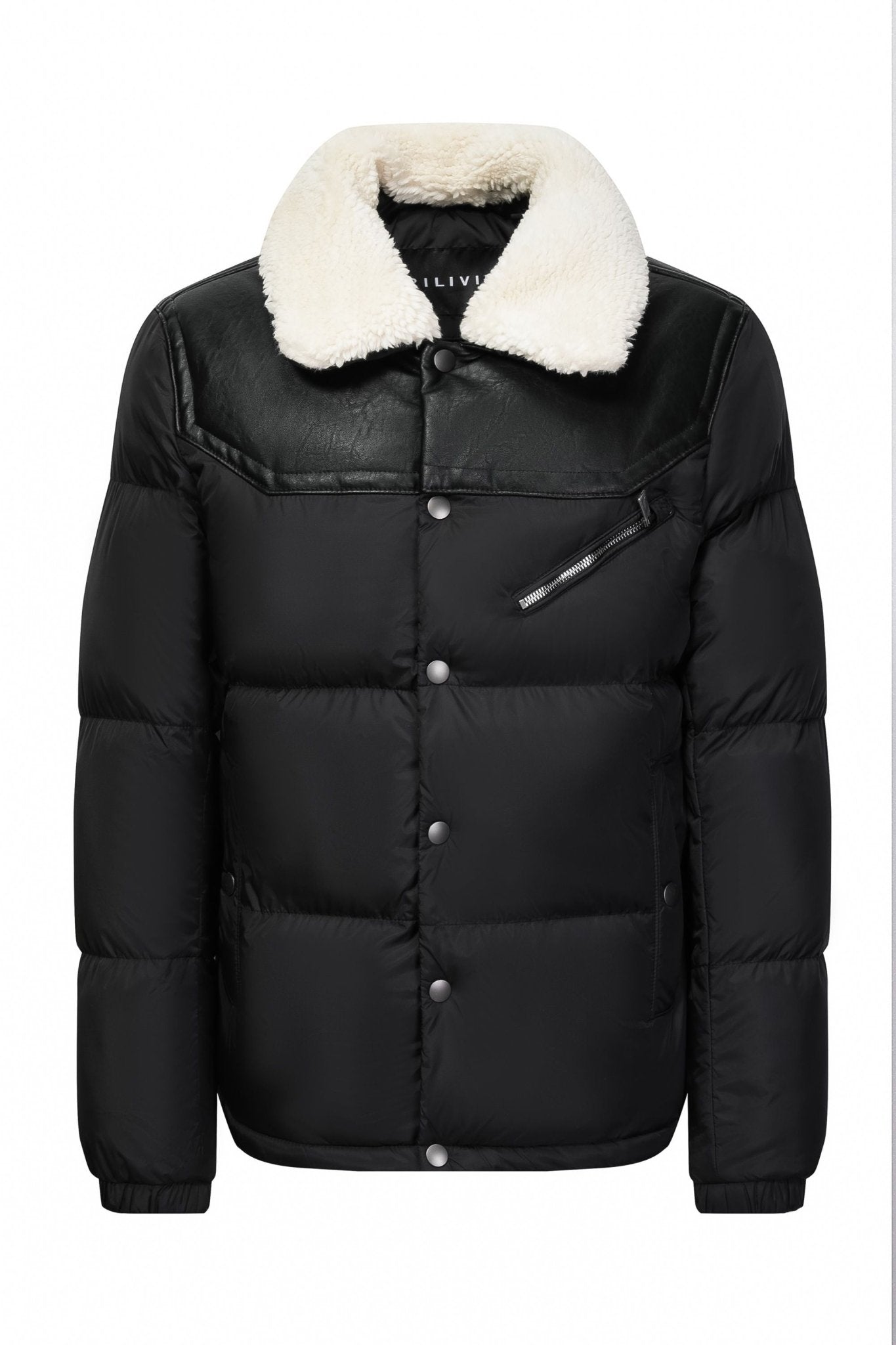 Doudoune courte avec col mouton - Frilivin