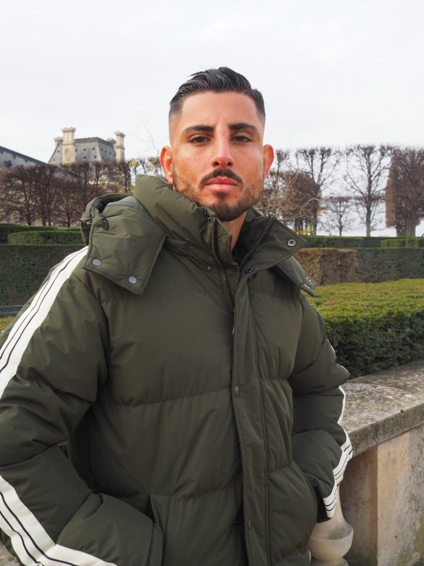 Doudoune longue boutonné à capuche - Frilivin